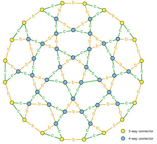 4-frequency PVC dome assembly diagram